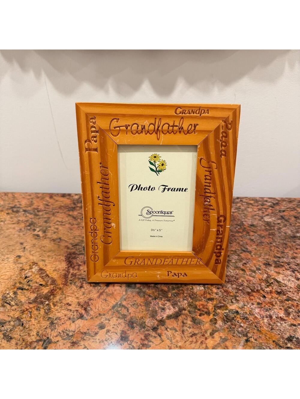 Grandfather Papa Wooden Picture Frame